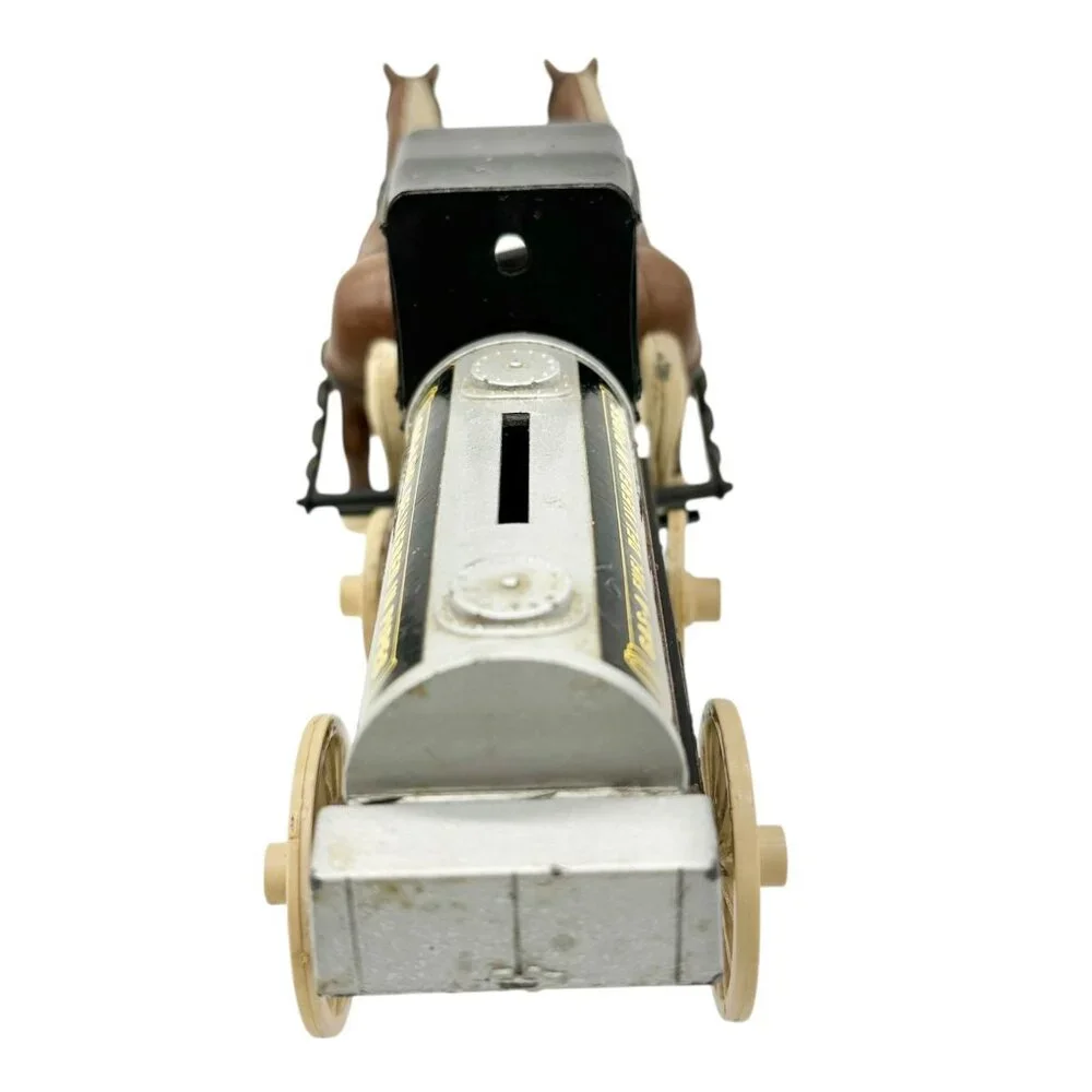 ERTL Horse and Wagon Tanker Bank Vintage Collectible Coin Bank Limited Edition
